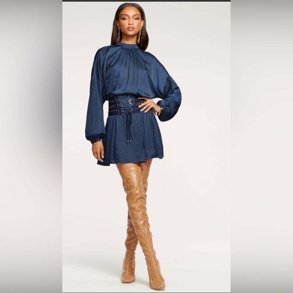 Ramy Brook Stella Long Sleeve Corset Mini Dress